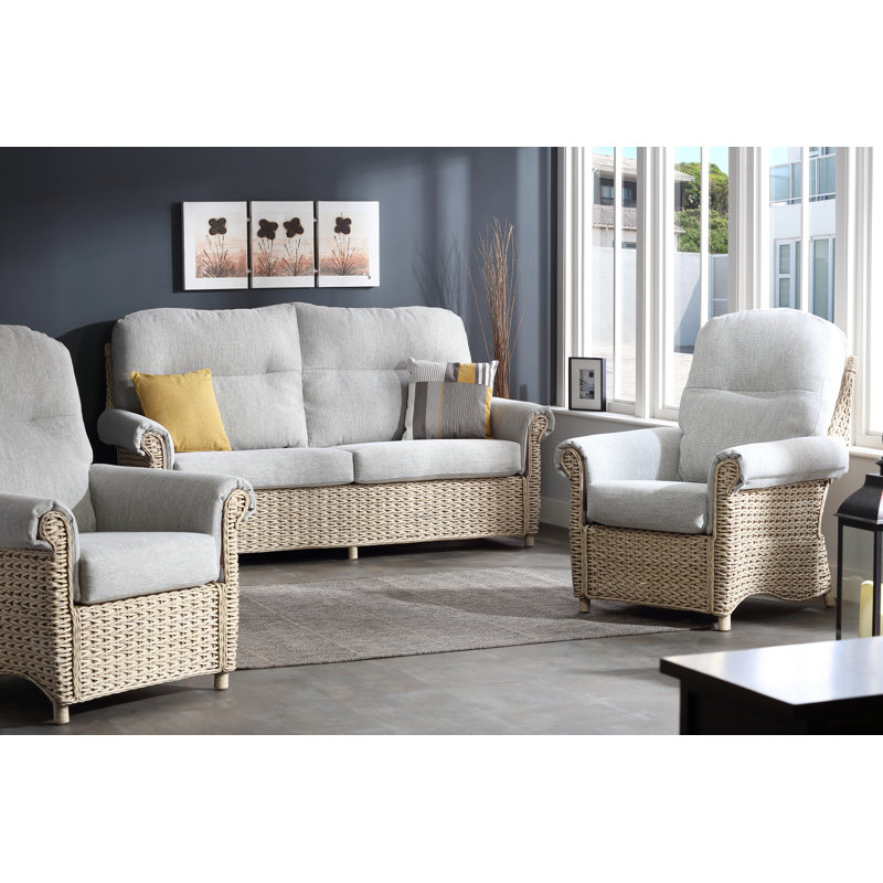 Beachcrest Home Kiara 3 Piece Conservatory Sofa Set Wayfair.co.uk